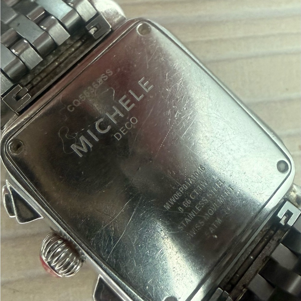 Michele Deco Sport Diamond Stainless Steel Watch - Picture 4 of 4